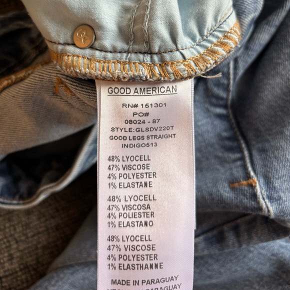 Good American Women's Straight Leg Jeans - Picture 7 of 8